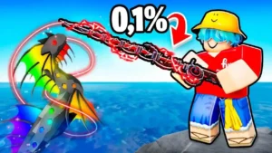 Unlocking 0.0001% ROD OF THE DEPTHS at the Lowest Level in Roblox Fisch